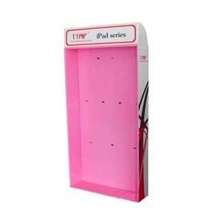 Customized POP Advertising Cell Phone Accessory Cardboard Hook Display Rack