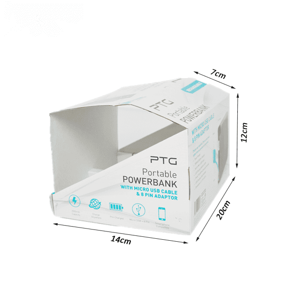 Rigid Counter Display and Paper Box Dual-use Case For Powerbank