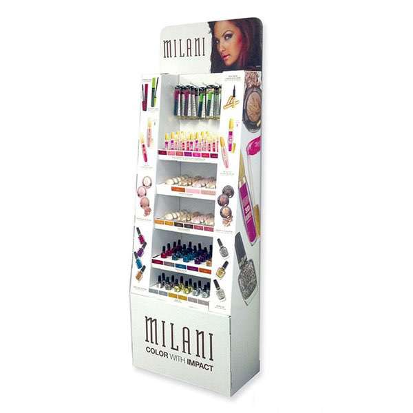 Cosmetic Modern Cardboard Floor Stand Display Unit