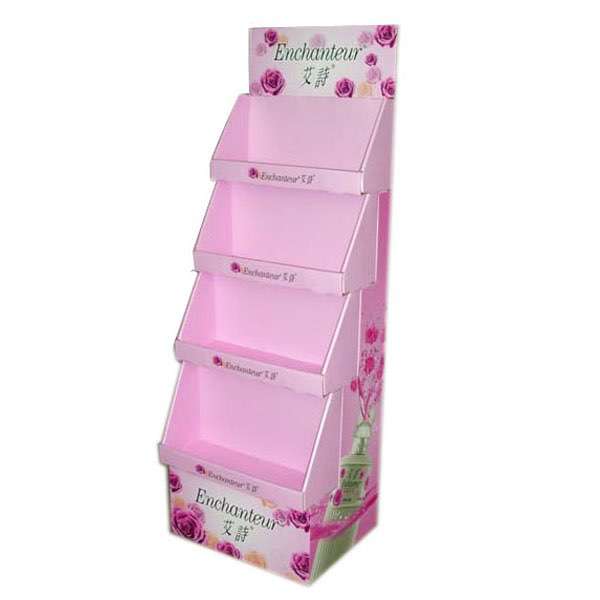 Colorful Printing Cardboard Cosmetic Display Rack