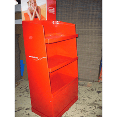 Solid Red Color Cardboard Display For Diverse Products