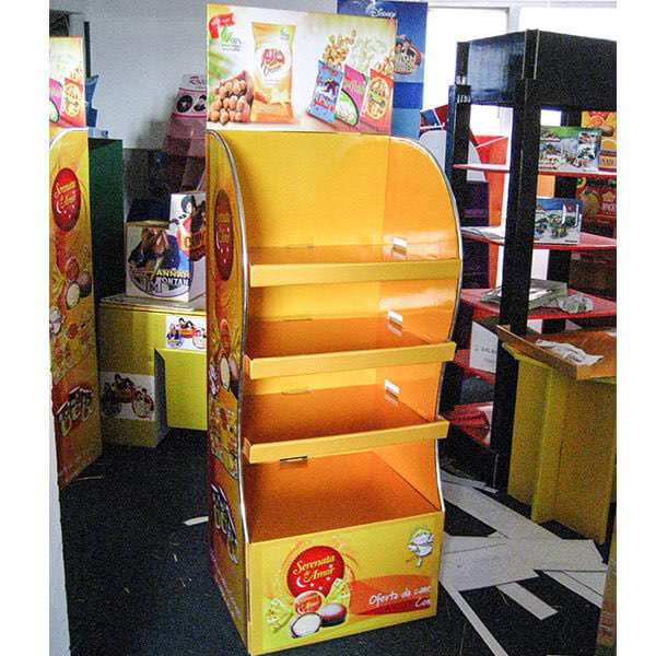 4 Tier Custom Cardboard Display Manufacturers|Factory  Supplier HLD-YPZ001