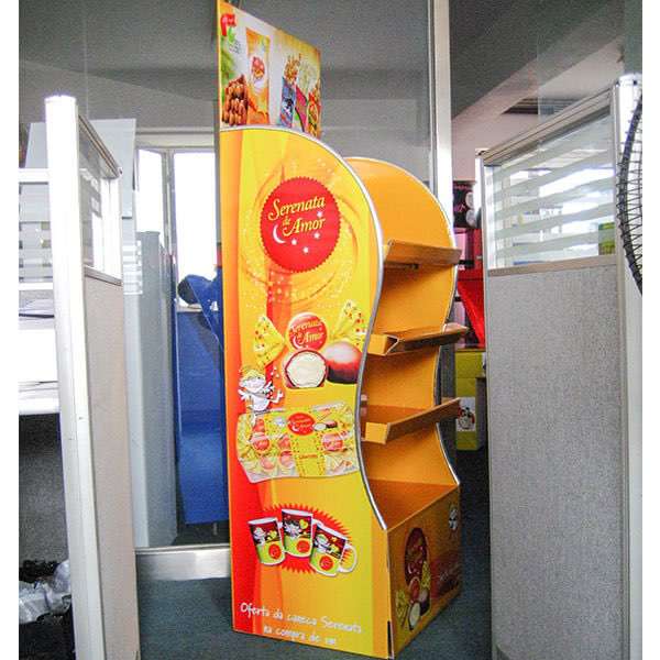 4 Tier Custom Cardboard Display Manufacturers|Factory  Supplier HLD-YPZ001