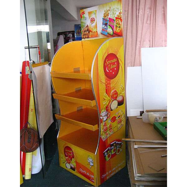 4 Tier Custom Cardboard Display Manufacturers|Factory  Supplier HLD-YPZ001