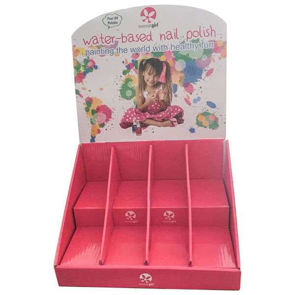 2020 New Designed Cardboard Nail Polish Display HLD-YPZ020