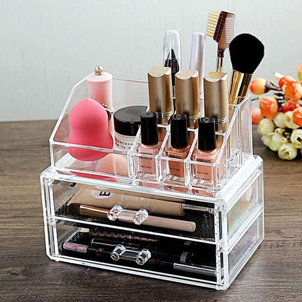 Factory Customized Clear Acrylic Makeup Organizer HLD-A004