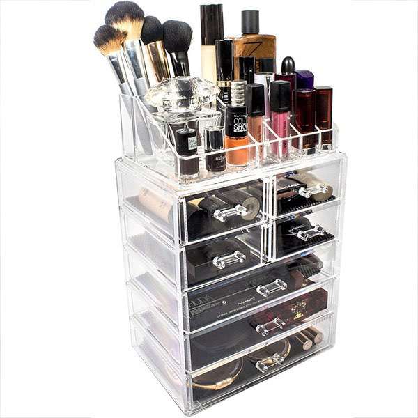 Factory Customized Acrylic Makeup Organizer HLD-A003