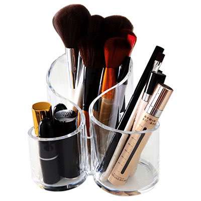 Factory Customized Acrylic Makeup Brush Holder HLD-A017