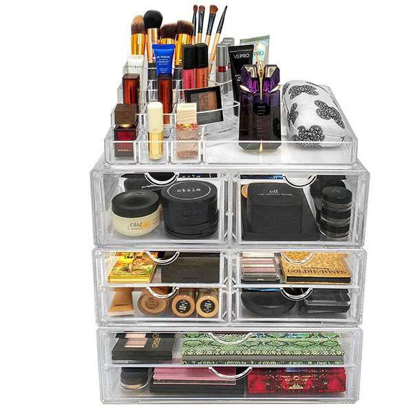 Factory Customized  Acrylic Makeup Drawer Organizer  HLD-A015