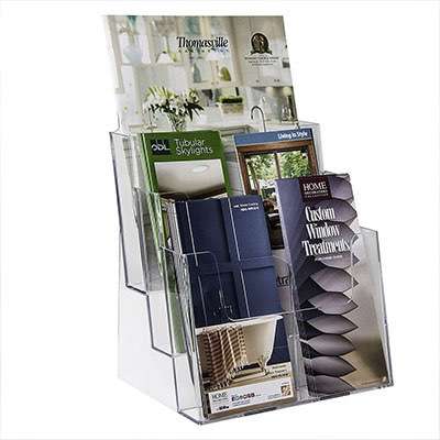 Factory Customized Acrylic Brochure Holder HLD-A022