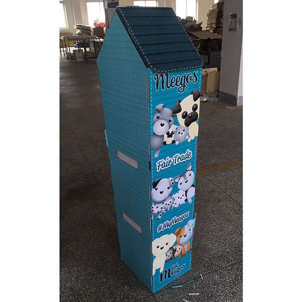 Attractive 3 Tier Cardboard Market Stand  HLD-YPZ039