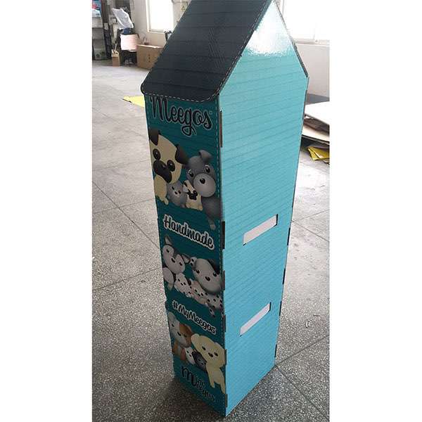 Attractive 3 Tier Cardboard Market Stand  HLD-YPZ039