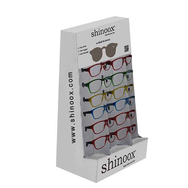 Cardboard sunglasses sales display