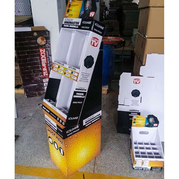 New Design Custom China Manufacture | Multiple pcs Cardboard  Umbrella Display Design HLD-YPZ053