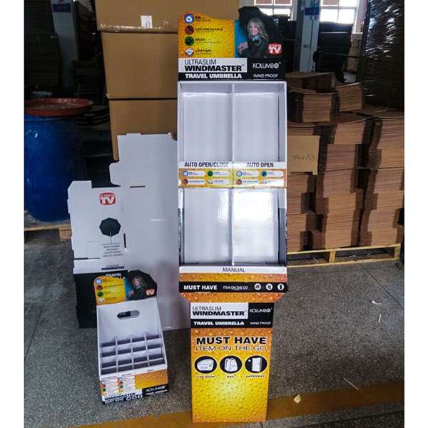 New Design Custom China Manufacture | Multiple pcs Cardboard  Umbrella Display Design HLD-YPZ053