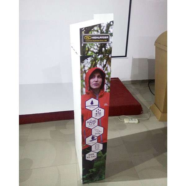 FSDU Custom Advertising Paperboard Free Standing FSDU Rakcs Collapsible