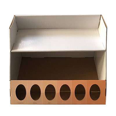 Custom Made Shelf Cardboard Compartment Displays  HLD-YPZ074