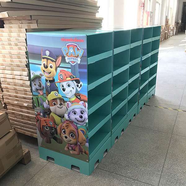 Customized Shape Pallet Cardboard Floor Display For Supermarket Promotion   HLD-YPZ082