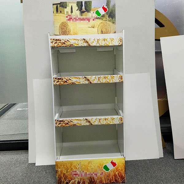 New Custom Design Shelf Food Cardboard Display Racks     HLD-YPZ091