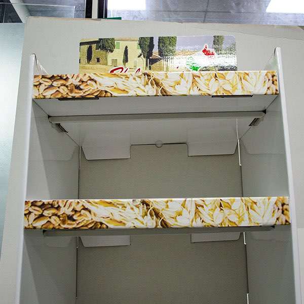 New Custom Design Shelf Food Cardboard Display Racks     HLD-YPZ091