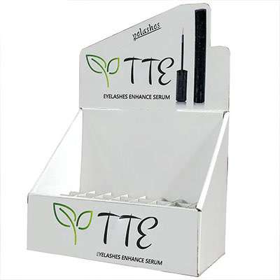 POP UP custom printing cardboard eyelashes enhance serum counter top Display pdq For Makeup Cosmetics     HLD-YPZ092