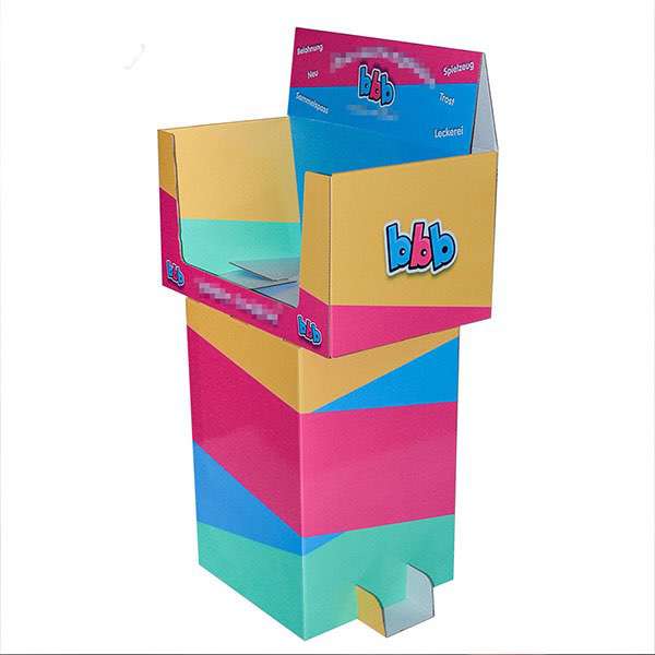2019 New Design Retail Store Cardboard Dumbin For Biscuit, Snack Or Toy    HLD-YPZ095