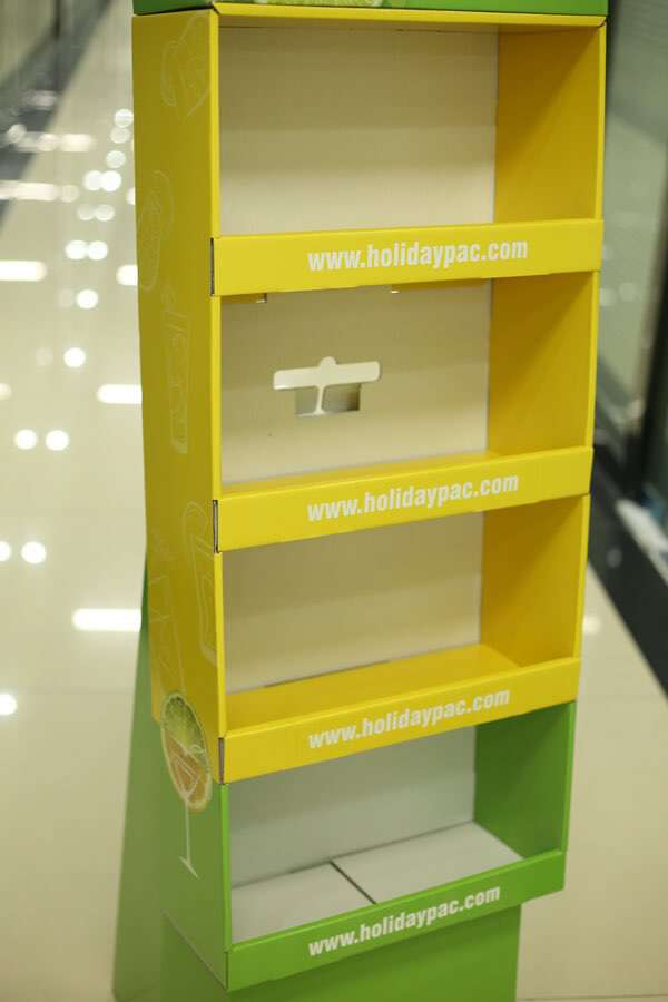Cardboard Displays/ Display Cardboard Display New Design Cardboard Floor Stand Displays/ Display Rack For Bag HLD-JD24