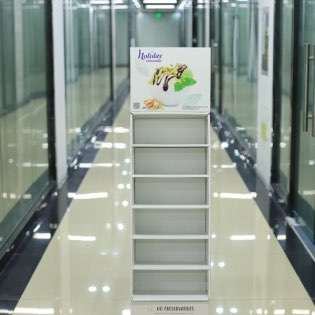 Custom Product Display Rack Folding Pop Up Paper Display Corrugated Floor Standing Cardboard Display Stand HLD-JD26