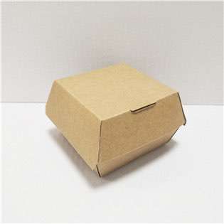 Top Quality Portable Simple Style Paper Box With Handle Packing Burger K014