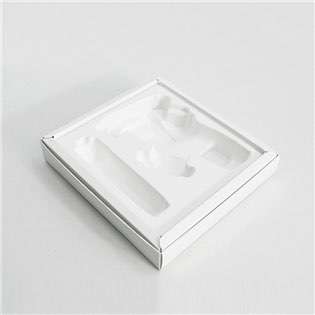 Eco-friendly Molded Color Pulp Tray Sugarcane Bagasse Electronics Tray Packaging HLD-P010