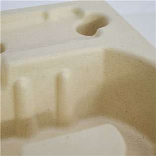 Biodegradable Pulp Molded Paper Tray For Luxury Cosmetic Packaging Box Pulp Tray HLD-P012