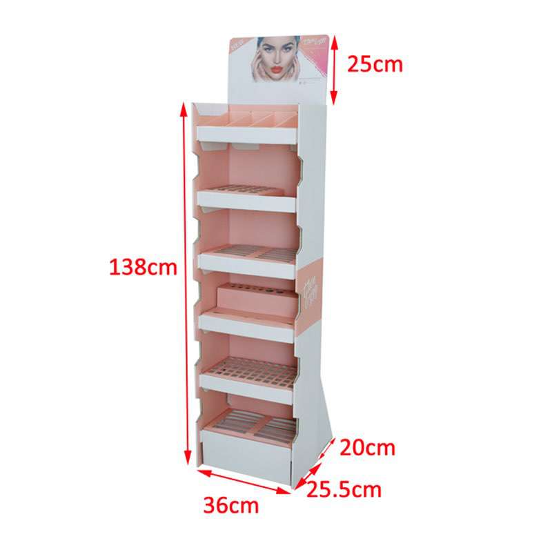 Shop Promotion Cardboard Floor Standing Pop Up Display Rack