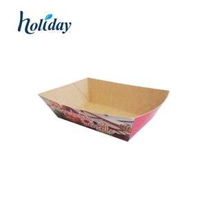 Clearance Sale Environmentally Friendly PP Material Kraft Paper Food Box For Hamburger HLD KF007