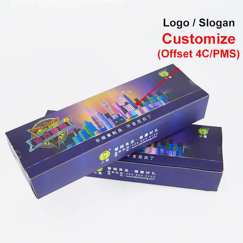 Luxury custom logo print eco friendly wholesale cardboard gift pack with window insert cosmetic perfume cigarette packaging box