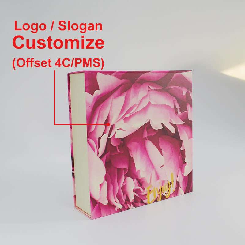 Luxury Custom Logo eco friendly Cardboard clamshell foldable Paper Flat Packing Gift Box