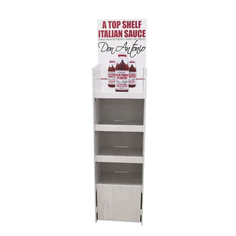Custom LOGO Beverage Food Motor Oil Accessories Candy Retail Cardboard Floor Standing Pop Up Display Rack