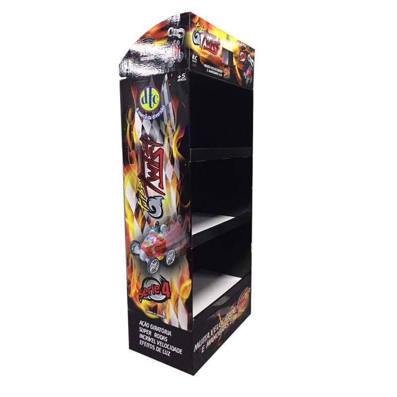 Wholesale Customization Logo Floor Standing Cardboard Pop Video Player Retail Store Game Machine Toy Display Rack
