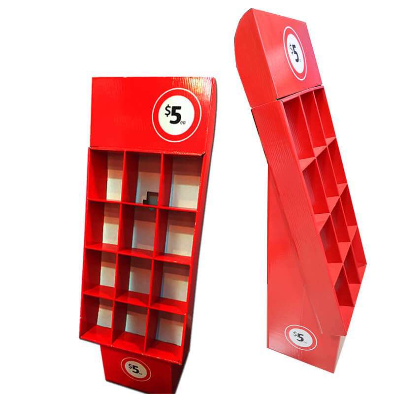 Eco Friendly Advertising Promotional Book Stores POS Cardboard Pocket Books Display Stands Rack For Magazines