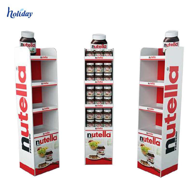 High Quality And Eco-friendly Paper Supermarket Shelf Ready Packaging Cardboard Display Shelf For Retail Stores