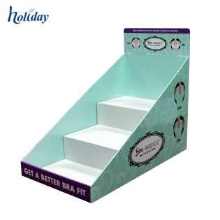 Holiday Bra Ribbon Display PDQ Stand Paper Bound Wrap Display/Corrugated Paper Cardboard Counter Top Displays