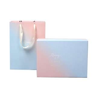 Custom Logo Packaging Creative Birthday Party Valentine's Day Gradient Ramp Fashion Jewelry Paper Gift Box