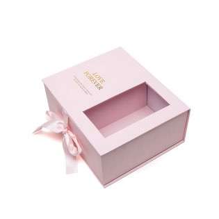 Wholesale Fashion Eco-friendly Cardboard Birthday Wedding Packaging Display Box With Windows paper Gift Box