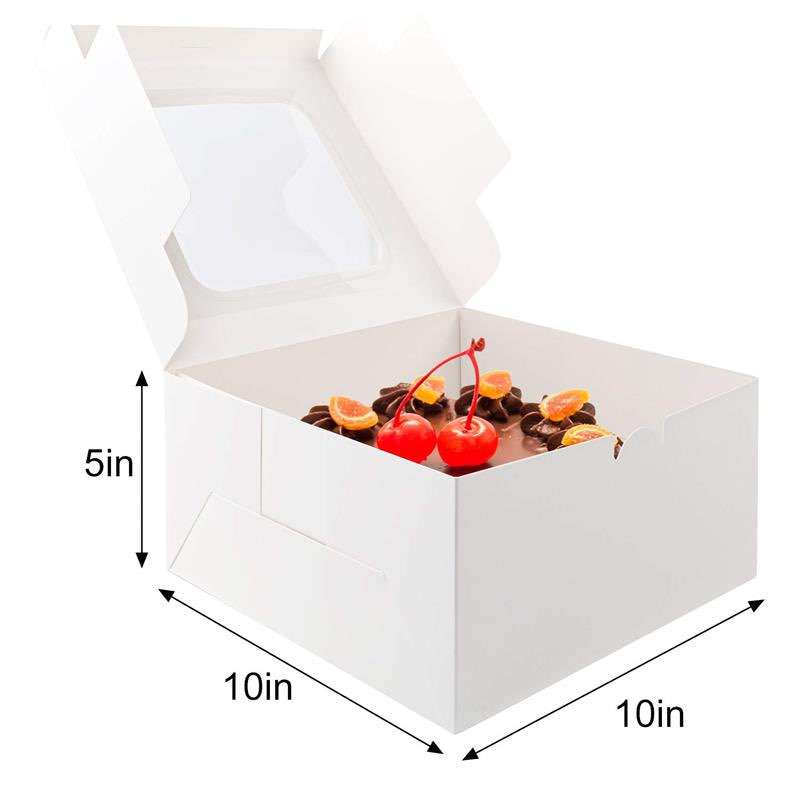 Wholesale Cake Bakery Boxes with Window/10 inches Round Cake Boards