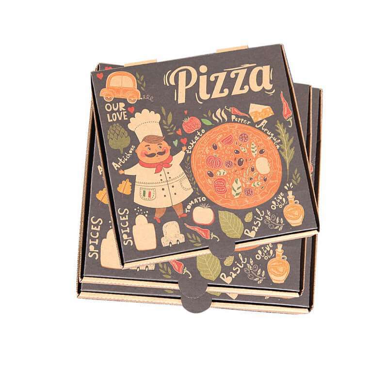 Custom Wholesale Pizza Packaging Paper Corrugated Cardboard Pizza Box