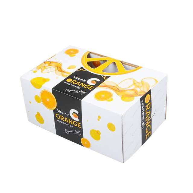 Custom Printing Corrugated cardboard orange fruit packaging boxes