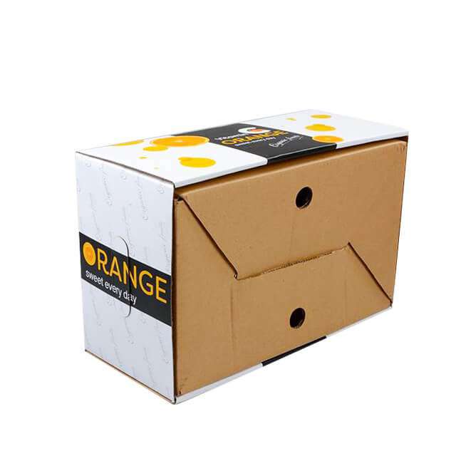 Custom Printing Corrugated cardboard orange fruit packaging boxes