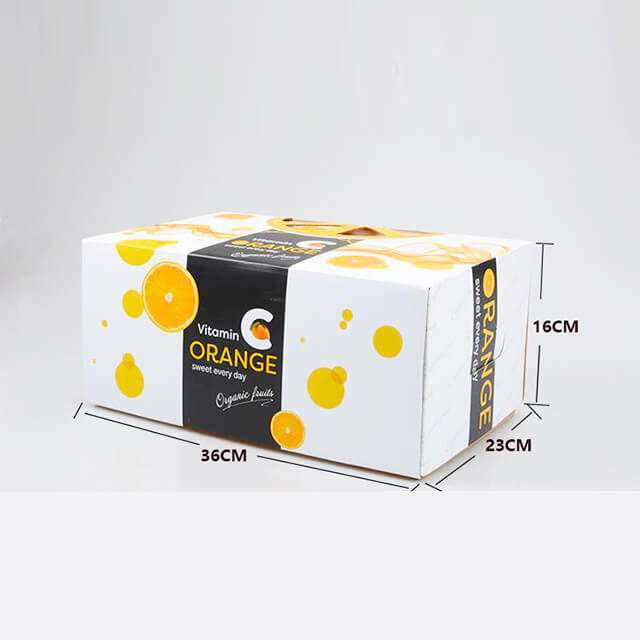 Custom Printing Corrugated cardboard orange fruit packaging boxes