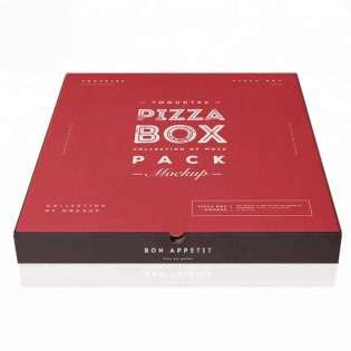 Wholesale Custom Logo Portable Reusable Corrugated Delivery Pizza Box