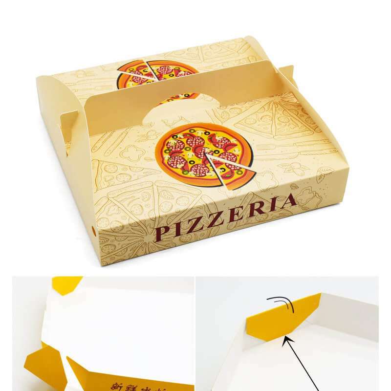 Hot style popular pizza box manufacturers customized food grade pizza take-out box