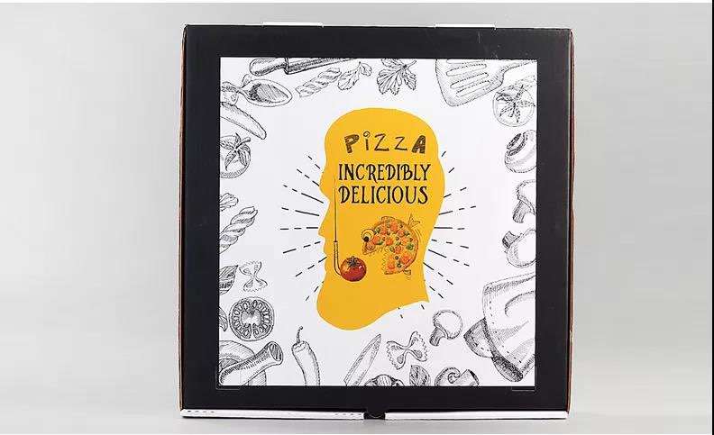 Wholesale Custom Logo Personalized Box High Quality White Card Material Takeaway Pizza box